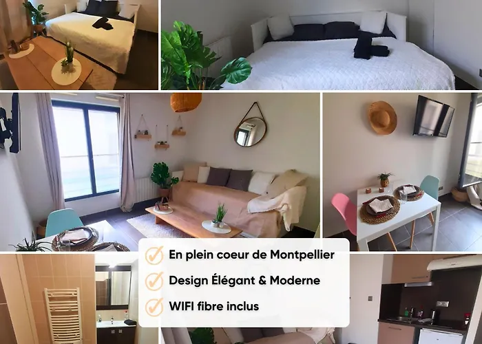 Studio Cosy Boheme Au Coeur De Montpellier